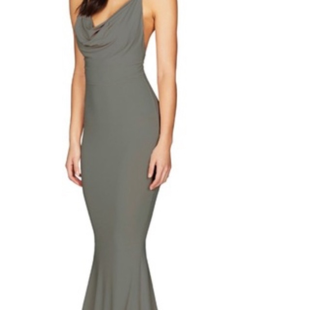 Nookie One Shoulder Gray Dress